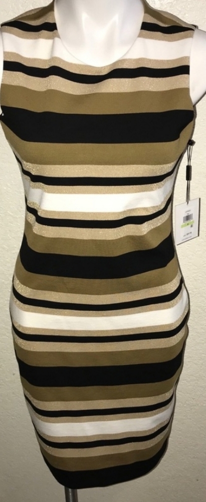 Calvin Klein striped career dress. NWT